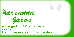marianna galos business card